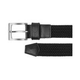 Footjoy Mens Braided Belt Black