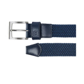 Footjoy Mens Braided Belt Navy