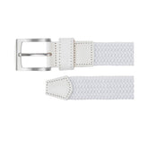 Footjoy Mens Braided Belt White