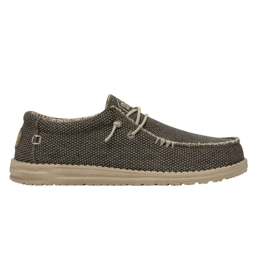 Hey Dude Men's Wally Braided Lifestyle Shoes in Army