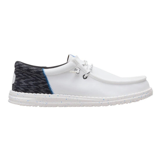 Hey Dude Mens Wally Funk Lifestyle Shoes in White and Multi