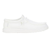 Hey Dude Mens Wally Stretch Mesh lifestyle shoes in White