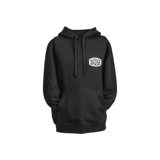 Hey Dude Unisex Front logo Hoodie in Asphalt