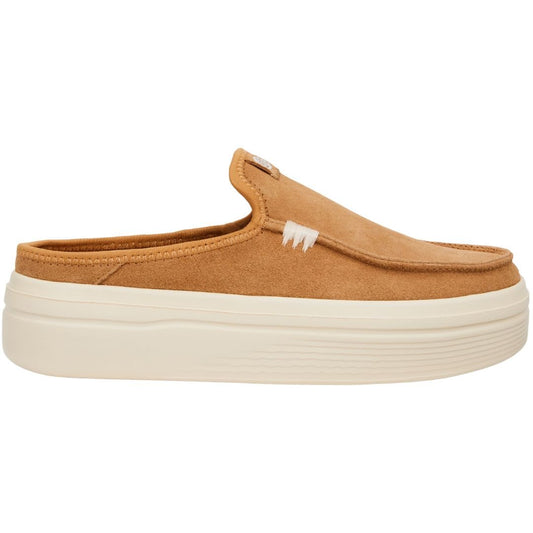 Hey Dude Womens Austin Lift Lifestyle Shoes in Classic Tan