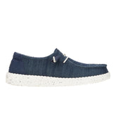 Hey Dude Womens Wendy Stretch Mesh Lifestyle Shoes in Navy