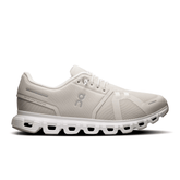 On Women's Cloud 6 Lifestyle Shoe in Pearl & White
