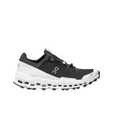 On Women's Cloud Ultra trail running shoes in Black & White