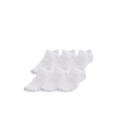 Under Armour Unisex Essential No Show 6 Pack in White