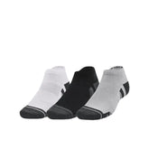 Under Amour Unisex PERFORMANCE TECH 3PK LOW in Black, Grey & White