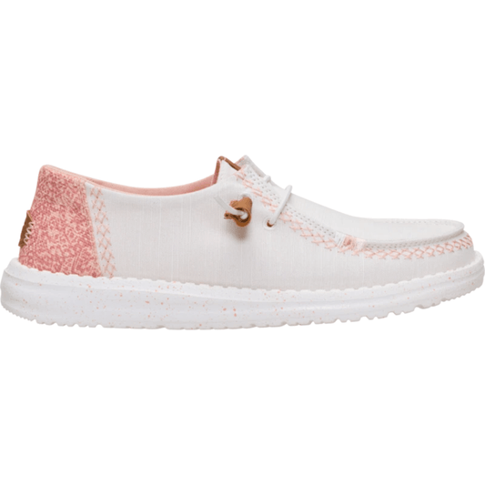 Hey Dude Wendy Boho Butterfly Snow White Pink