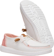 Hey Dude Wendy Boho Butterfly Snow White Pink