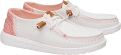 Hey Dude Wendy Boho Butterfly Snow White Pink