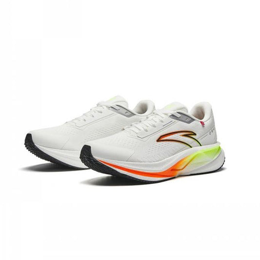Anta Mens Bellero 3.0 SE Running Shoes in White, Orange and Yellow