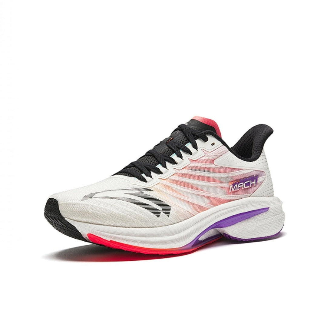 Anta Mens Mach 4.0 Running Shoes in White Purple