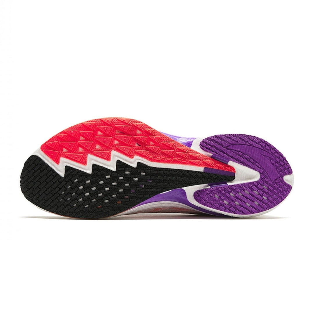Anta Mens Mach 4.0 Running Shoes in White Purple