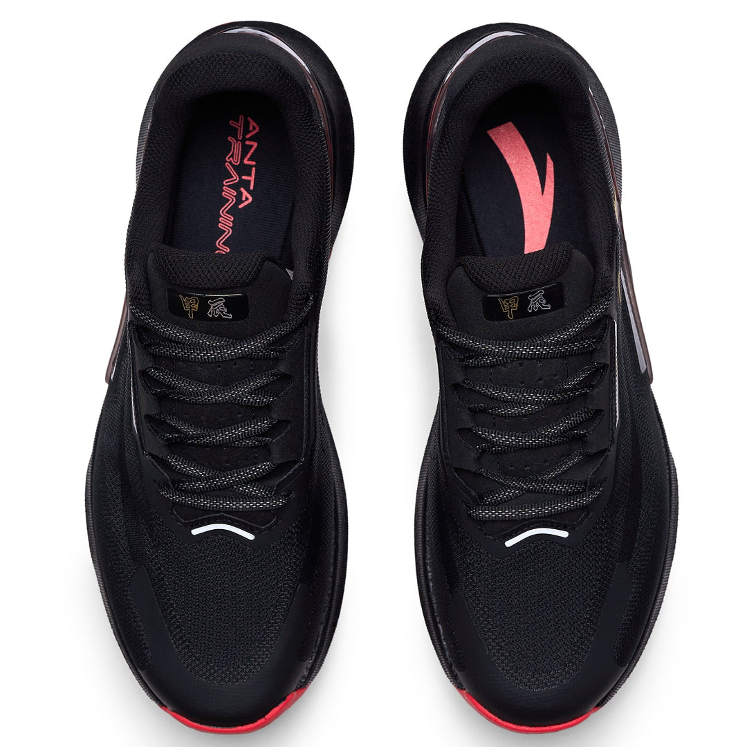 Anta Mens Trainer 10 Training Shoes in  Black and Red