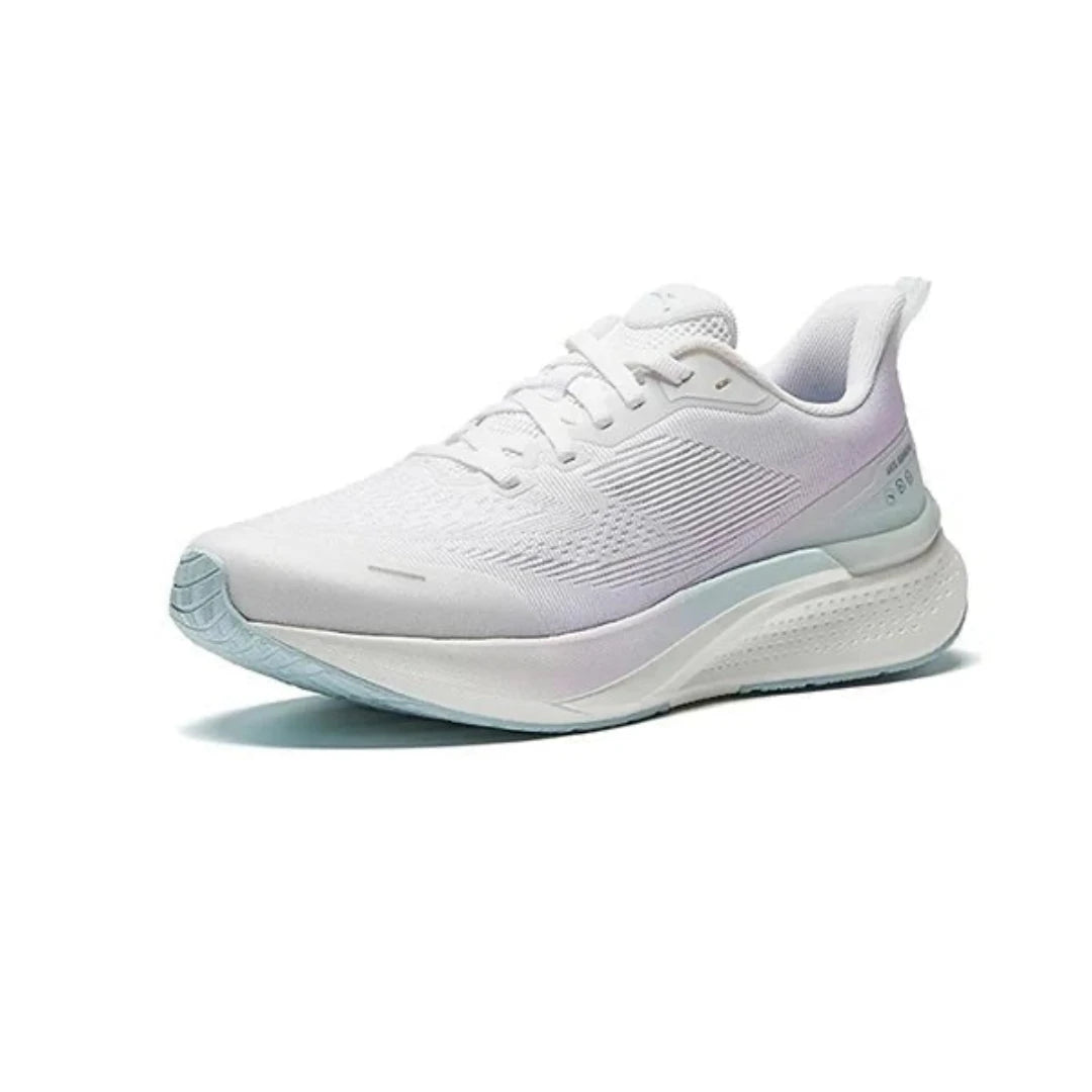 Anta Womens Flashlite 7.0 Running Shoes in White, Purple and Mint