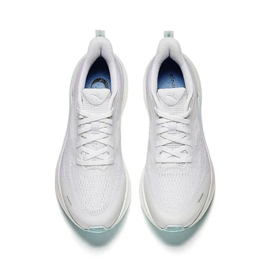 Anta Womens Flashlite 7.0 Running Shoes in White, Purple and Mint