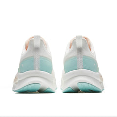 Anta Womens Flashlite Cool Running Shoes in White, Orange and Mint