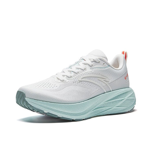 Anta Womens Gazelle 6.0 Running Shoes in White and Mint