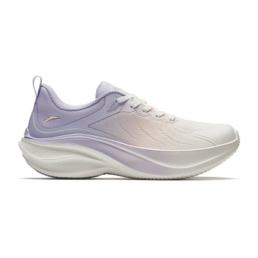 Anta Womens Leaf 2 Running Shoes in White and Purple