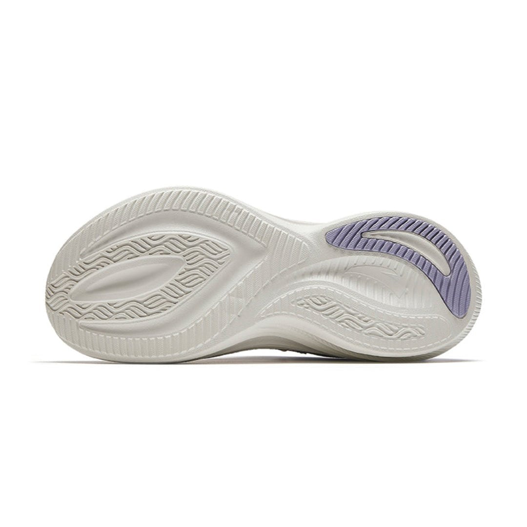 Anta Womens Leaf 2 Running Shoes in White and Purple