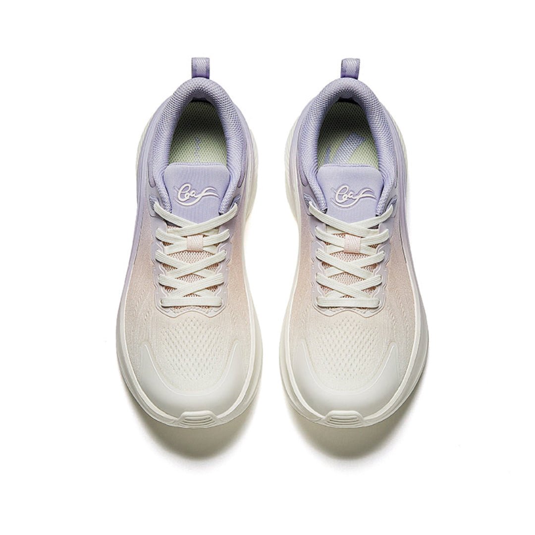 Anta Womens Leaf 2 Running Shoes in White and Purple