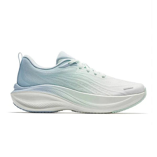 Anta Womens Petal Running Shoes in White and Blue