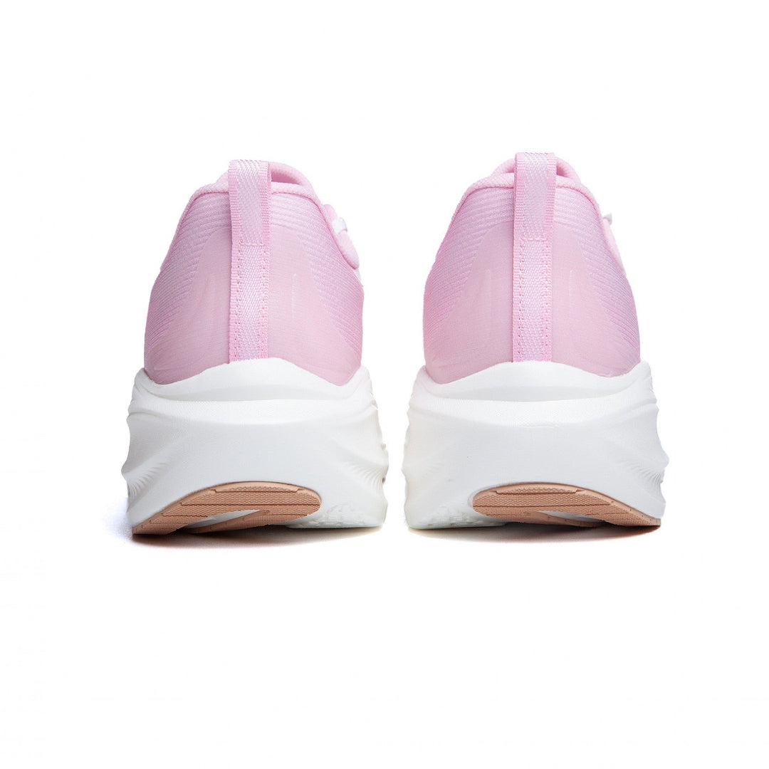 Anta Womens Petal Running Shoes in Pink and White 