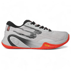 Bullpadel Mens Hack Vibram Padel Shoes in White and Orange