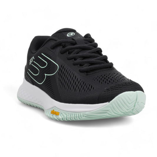 Bullpadel Womens Pearl Vibram Padel Shoes in Black and Mint