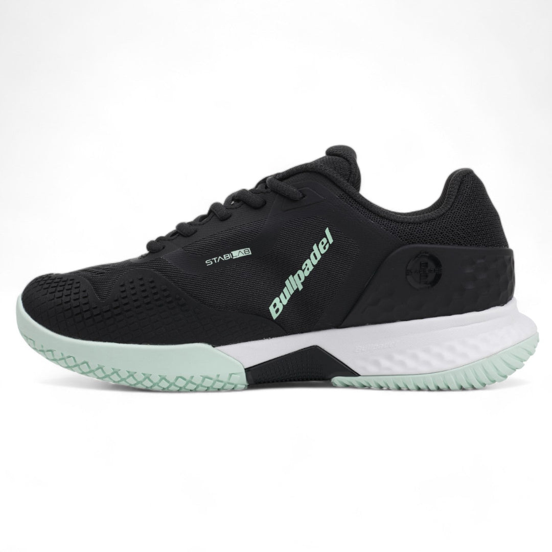 Bullpadel Womens Pearl Vibram Padel Shoes in Black and Mint