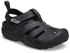 Crocs Mens Yukon Fisherman Sandal in Black