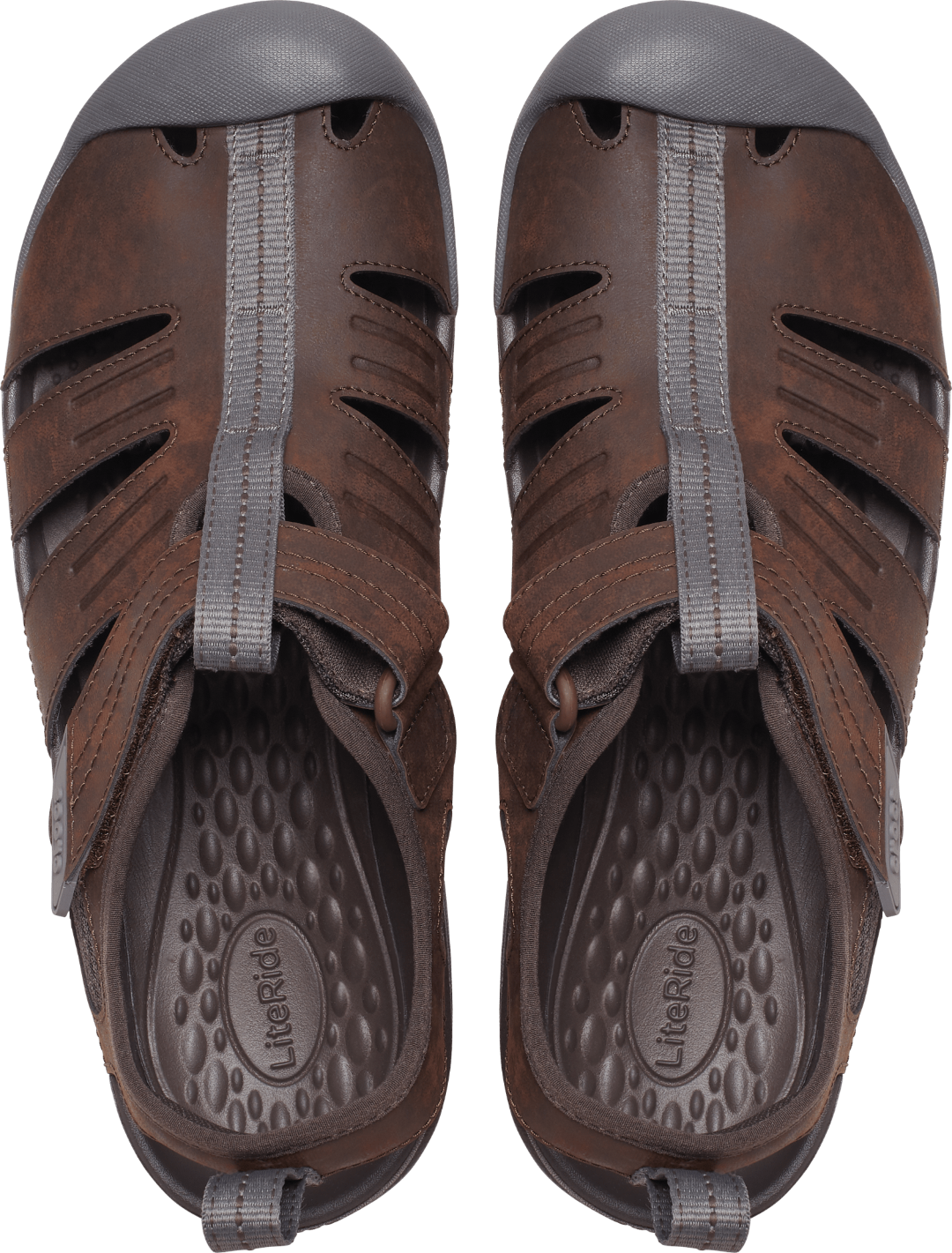 Crocs Mens Yukon Fisherman Sandal in Espresso