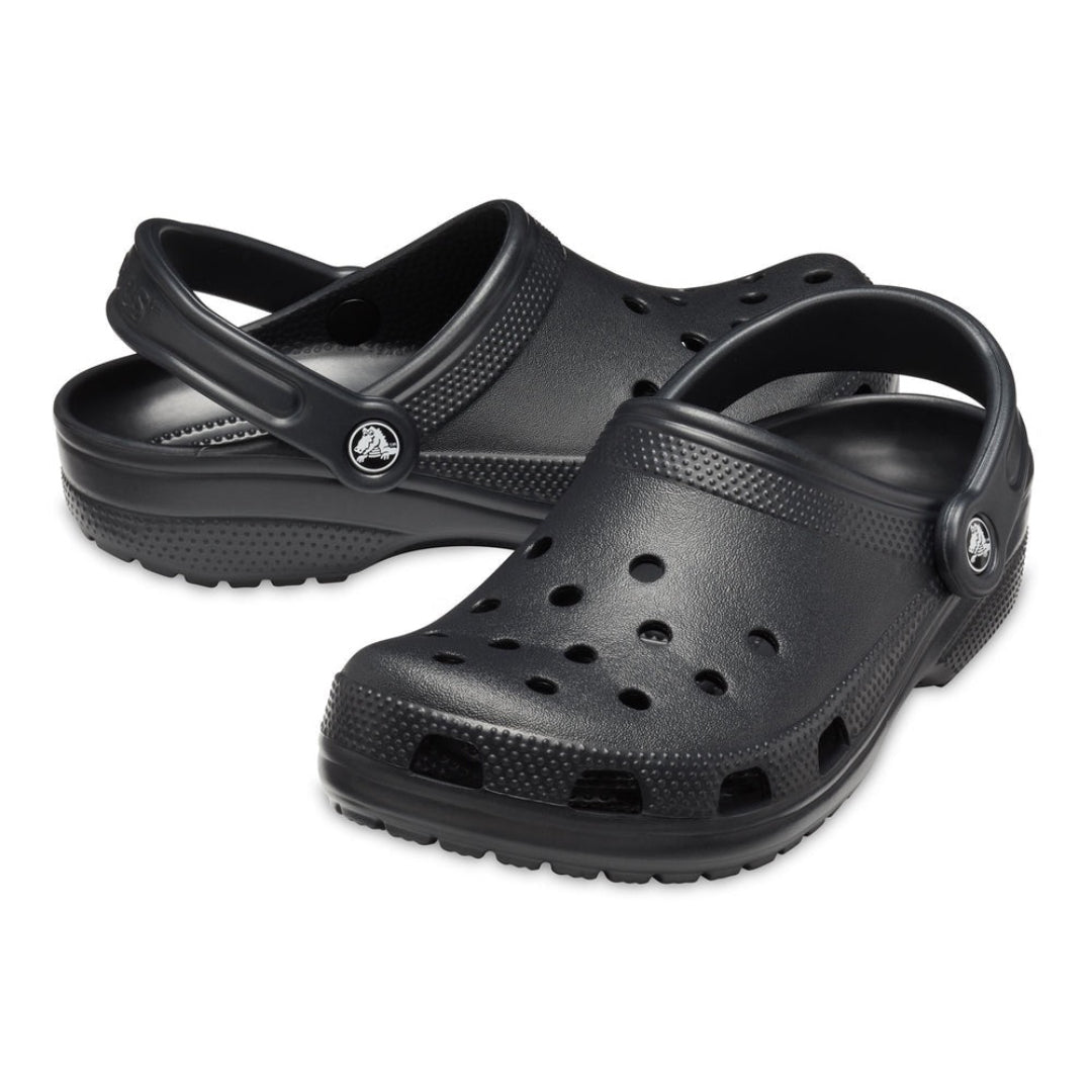 Crocs Unisex Classic Clog Lifestyle Shoes in Black