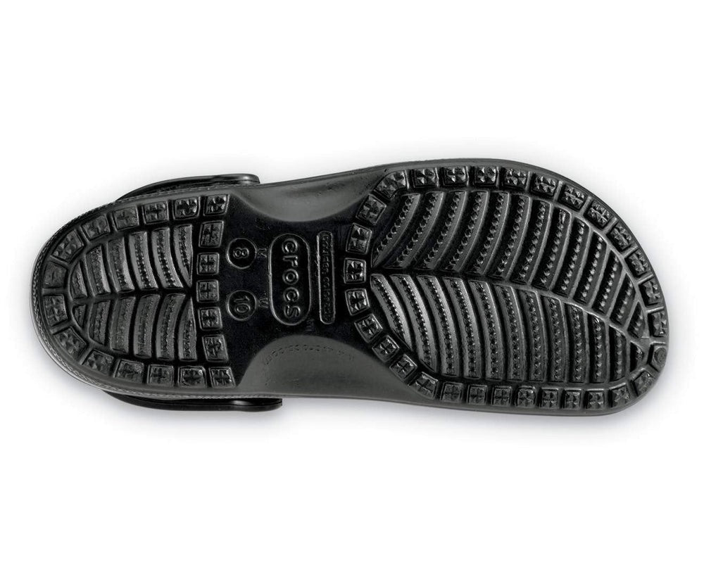 Crocs Unisex Classic Clog Lifestyle Shoes in Black