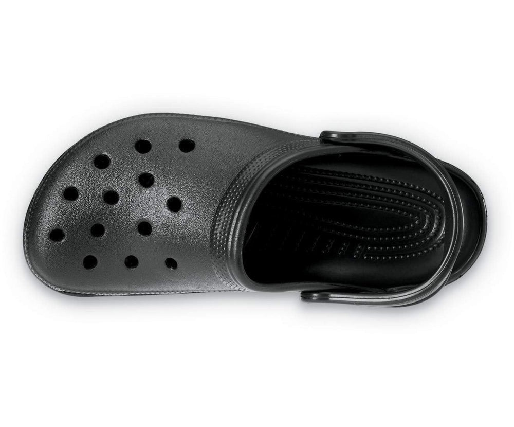 Crocs Unisex Classic Clog Lifestyle Shoes in Black
