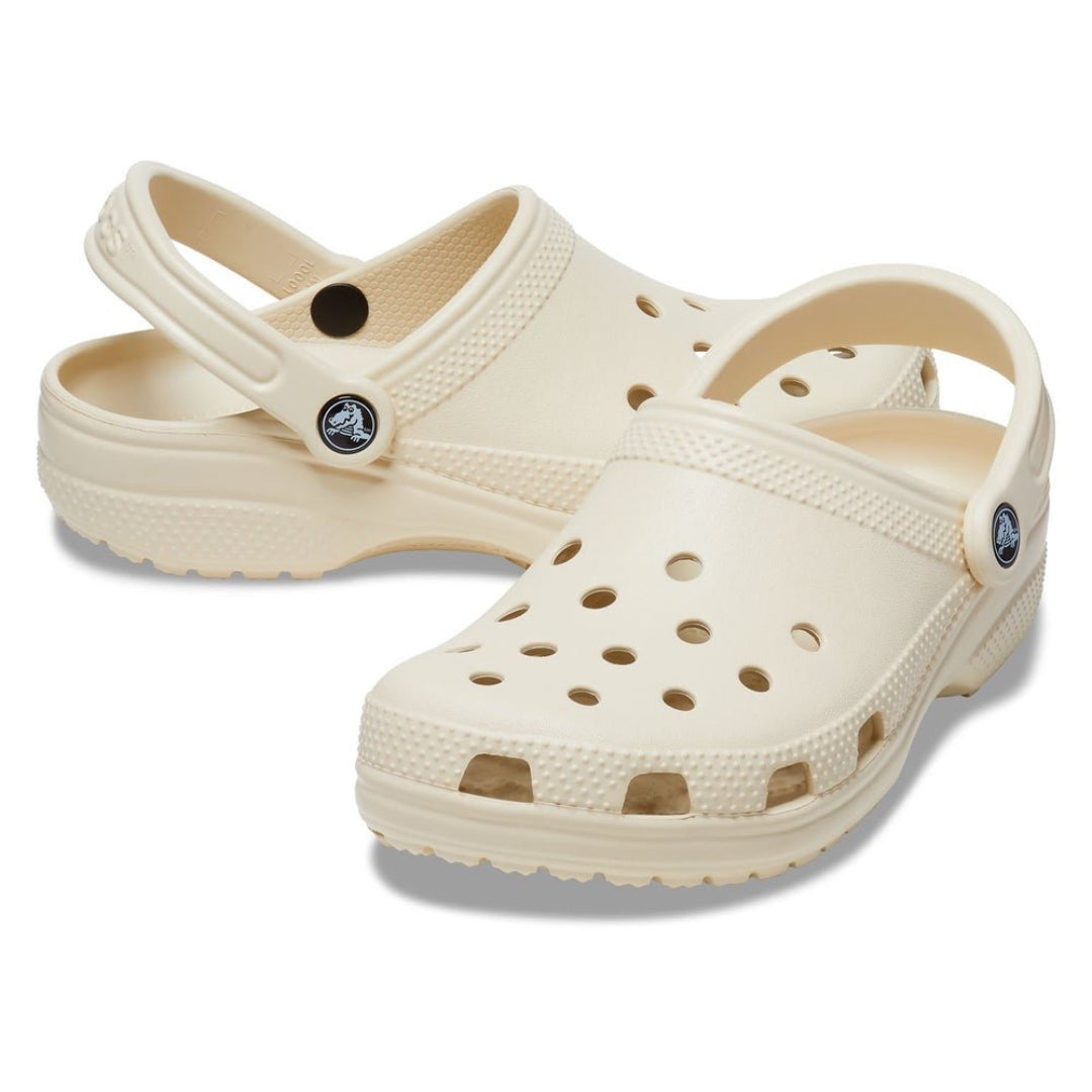 Crocs Unisex Classic Clog Lifestyle Shoes in Bone
