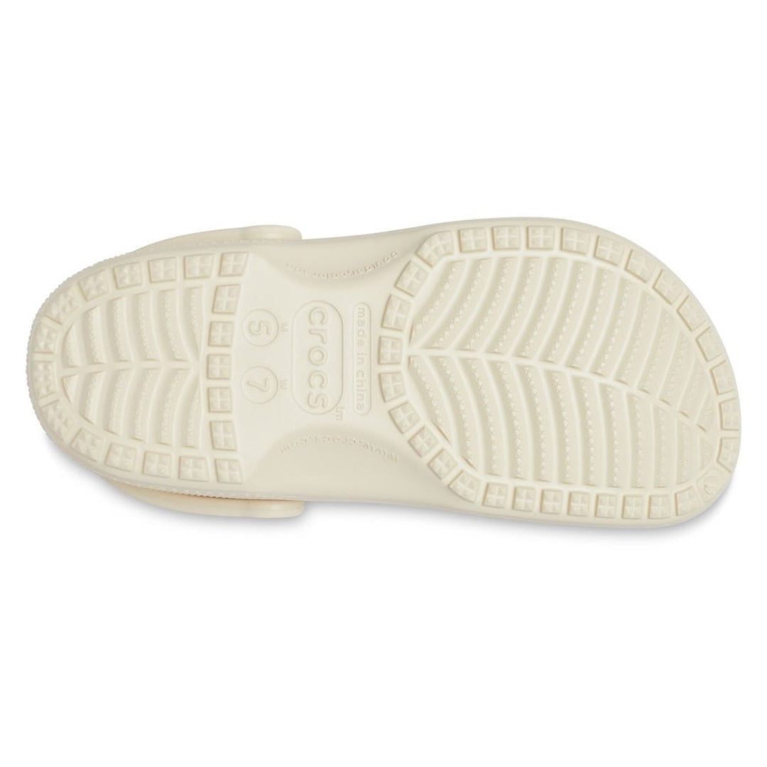 Crocs Unisex Classic Clog Lifestyle Shoes in Bone
