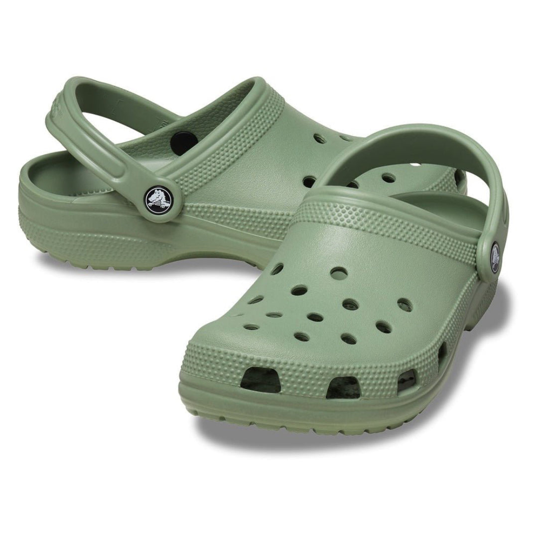 Crocs Unisex Classic Clog Lifestyle Shoes in Moss