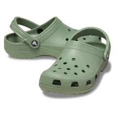 Crocs Unisex Classic Clog Lifestyle Shoes in Moss