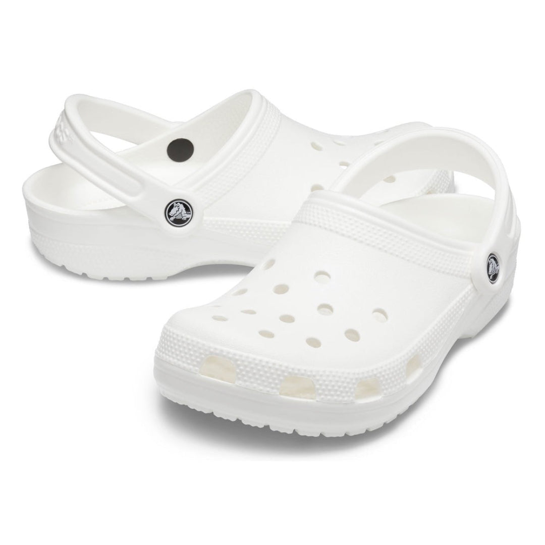 Crocs Unisex Classic Clog Lifestyle Shoes in White