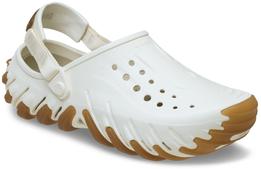 Crocs Unisex Echo Gum RO Clog Chalk Lifestyle Shoes in White