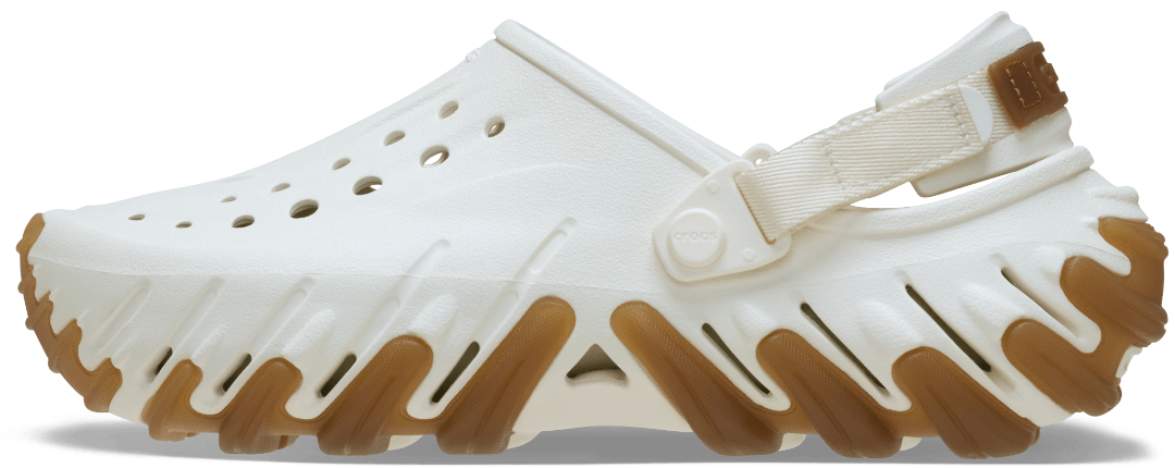 Crocs Unisex Echo Gum RO Clog Chalk Lifestyle Shoes in White