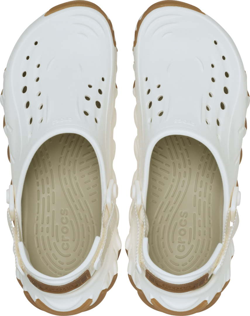Crocs Unisex Echo Gum RO Clog Chalk Lifestyle Shoes in White