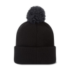 Footjoy Solid Pom Pom Beanie Black