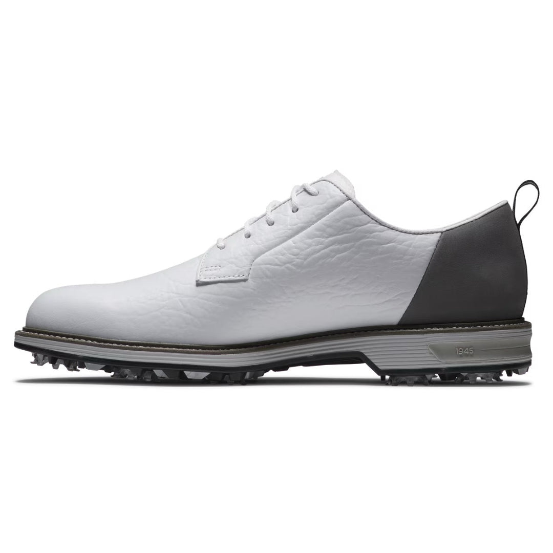Footjoy Mens Field LX Premiere Golf Shoes Wide in White and Grey