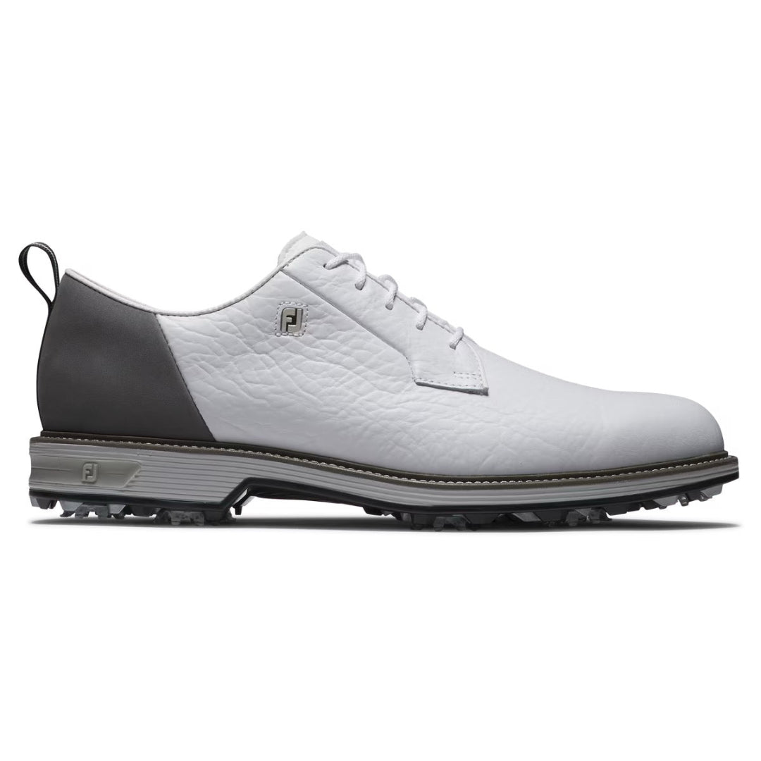 Footjoy Mens Field LX Premiere Golf Shoes Wide in White and Grey