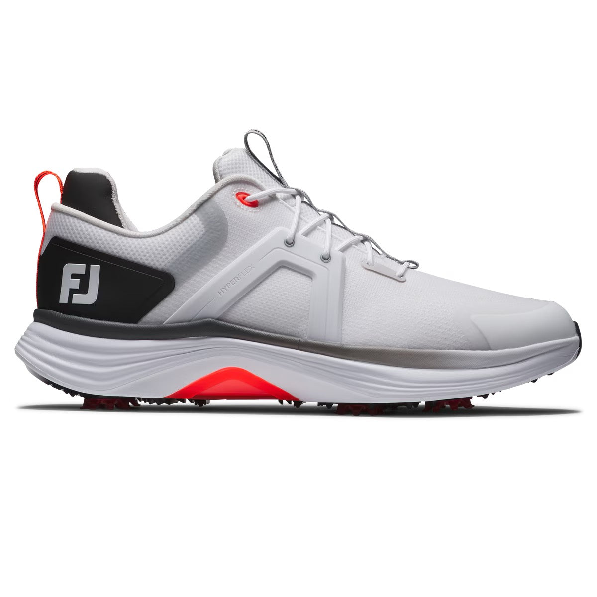 Footjoy Mens Hyperflex Golf Shoes Wide cut shoes in White & Red 