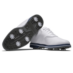 Footjoy Mens Original Golf Shoes Medium cut in White & Blue